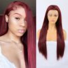 Synthetic Front Long Straight Lace Wigs for Women with Baby Hair Heat Resistant Party Cosplay Wig Black Blonde Use