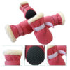 4pcs Winter Dog Anti-slip Snow Small Dogs Thick Cat Puppy Shoes Socks Pet Boots for Chihuahua Yorkshire