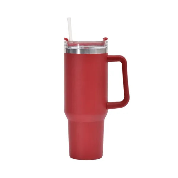 7b6656fc0e80dd88 Ready To Ship 40oz Hot Pink Mugs With Handle Insulated Tumblers Lids Straw Stainless Steel Coffee Thermos Cups