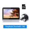 WSDCAM 4.3Inch LCD Video Peephole Doorbell Camera IR Night Vision Video Eye Door Bell Visual Doorbell Smart Home Outdoor Camera