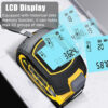 7b7f890be49ab34e 3 in 1 Laser Rangefinder 5M Tape Measure Ruler LCD Display with Backlight Distance Meter Building Measurement Device