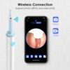 7b9635c050d66279 New Wireless Visual Silicone Spoon Endoscope Earpick HD 5MP Camera Wax Remover Luminous Otoscope 3.9mm Ear Cleaning Tool