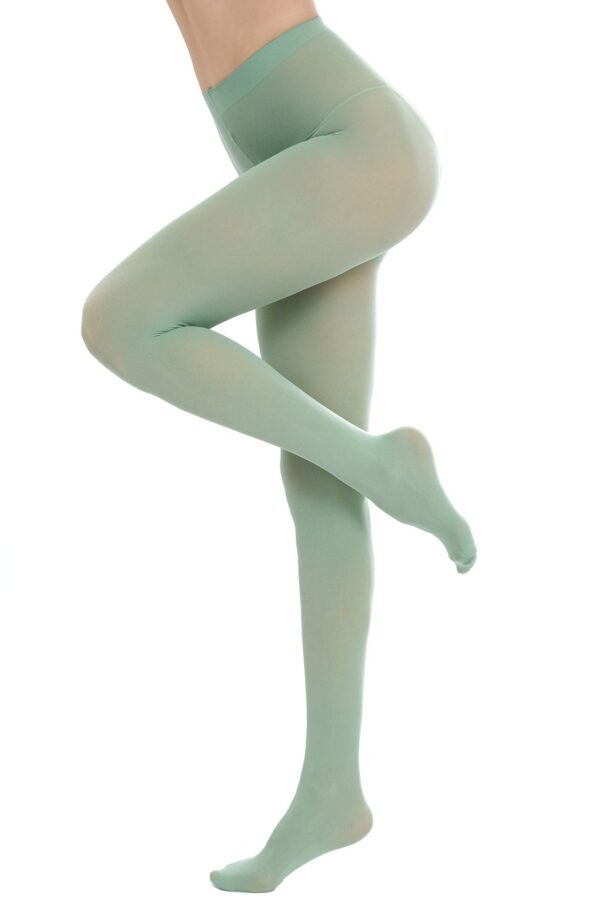 7ba416c44f67c556 CozyWow Run Resistant 80D Soft Solid Color Semi Opaque Footed Tights High Waist