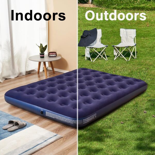 7ba61bc3042a6c16 Twin Size Air Mattress Inflatable Bed for Camping & Home, Blow Up Sleeping Pad