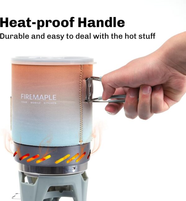 Fire-Maple FMS-X1 Camping Stove Gas System | Portable Pot/Jet Burner Outdoor Gas Cooking Essentials | Compact Equipment for Hiking Trekking Backpacking Fishing Hunting