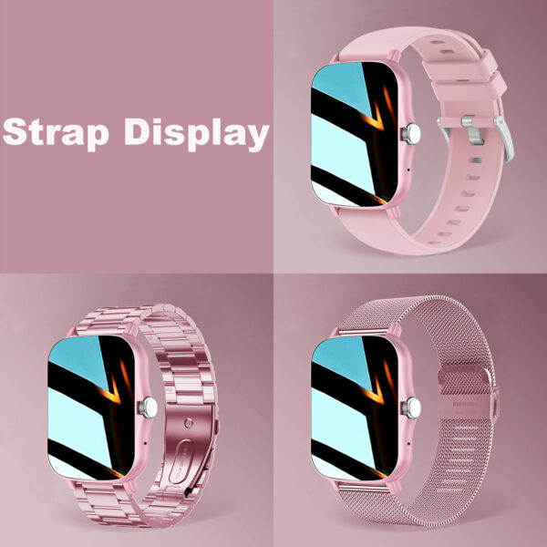 7bacf2015fff9b7f Square Smart Watch Women Men Smartwatch Touch Dial Call Music Smartclock For Android IOS Fiess Tracker Sport Smart-watch