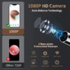 Wireless Visual Wax Removal Safe Endoscope Earpick with Camera 1080P Luminous Otoscope Ear Cleaning Tools