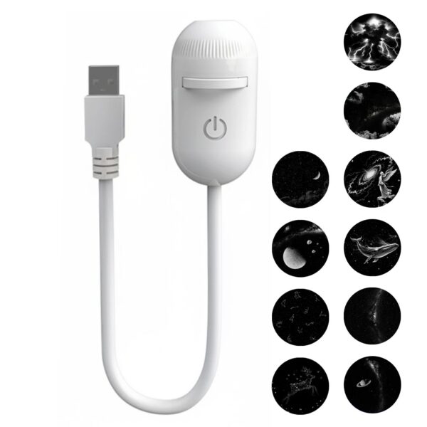 7bc77ae8fc63842c 2-in-1 USB Ambient Light For Large Range Projection Atmosphere Multiple Scenes Adjustable Focus Distance Night Lighting Function