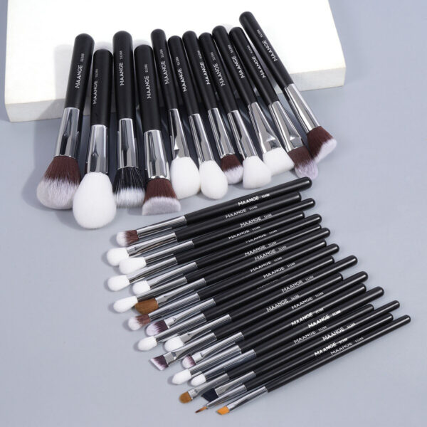 7bcf9f3e077eb00e 30PCs Professional Makeup Set Cosmetic Beauty Tools Foundation Eyeshadow Concealer Blend Brushes Fluffy Bristle Powder