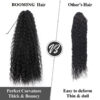 7bd635943a70a92b Curly Extensions Clip in Synthetic Drawstring Ponytail Wig Long 32Inch Water Wave Afro Pony Tail Women Hairpiece False