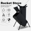 7bd7baa29920b7a9 Rocket Stove Wood Burning Camp Stove Rocket Stove for Cooking Portable Wood Mini Burning Stove, Fire Camping Stove for Cooking backyard cooking Camping grill outdoor events BBQ Comes with storage bag