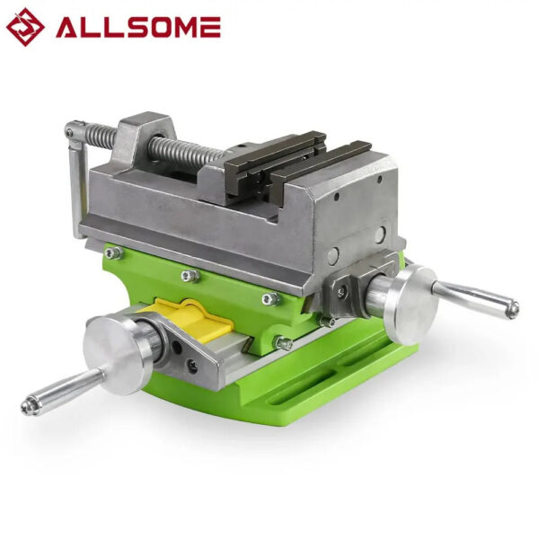 7bdce990fff97a7a Allsome BG-6368 3-inch Cross-Sliding Vise with Compound Slide for Mill and Drill Press,Cross Slide Drill Press Vise