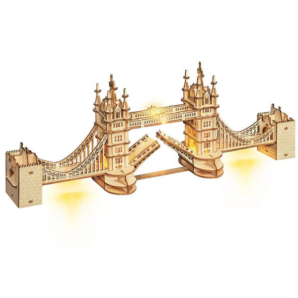 7bdf2995825de28c Robotime 3D Wooden Puzzle Game Big Ben Tower Bridge Pagoda Building Model Toys For Children Kids Birthday Gift