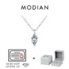 7be35f66320f10fa MODIAN 6 Styles D Color Geometric Moissanite Necklaces 925 Sterling Silver Dazzling Pendant Necklace For Women Fine Jewelry