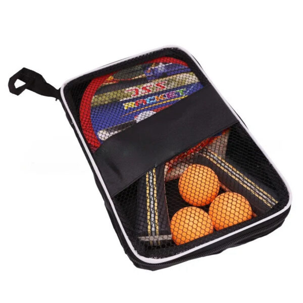 7bf3f0c665d2eba7 High quality Portable Ping Pong Racket Set Table Tennis Blade Rackets Paddle of 2 Long Handle Ping Pong Paddles + 3 balls