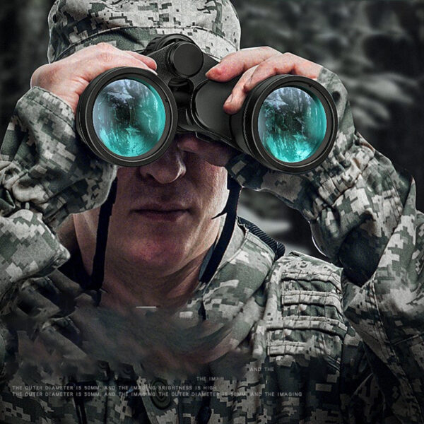 7bf9eaf46d21117b 50000M German Military 20X50 Zoom HD BAK4-Prism Powerful Binoculars Long Range Professional Telescope For Outdoor Camping Travel