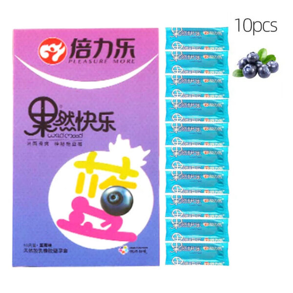 52mm Condoms Penis Sleeve Fruit Flavor 10 Pack Natural Latex Condoms Extra Lubricated Six Styles Adult Safer Sex Health Toys