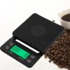 1pc Black 0.1g Coffee Dropping With Timer Digital Kitchen High Precision LCD Scale