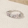 7c352b9633739074 MODIAN 925 Sterling Silver Lucky Four-Leaf Clover Zirconia Eternity Band Rings For Women Fine Wedding Jewelry Accessories