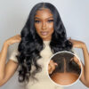 Glueless Prelucked Body Wave Brazilian 5x5 Closure HD Transparent Upgrade Pre cut Lace Long Human Hair Wigs