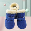 4pcs Winter Dog Anti-slip Snow Small Dogs Thick Cat Puppy Shoes Socks Pet Boots for Chihuahua Yorkshire