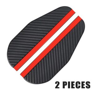 7c44e5a9447dba89 2PCS Rearview Eyebrow Carbon Fiber Pattern Car Universal Reversing Mirror Rain Shield