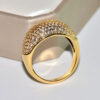 7c45c98ad39ba3ad Real Gold Rings Women Full Diamond Fine Jewelry Wedding Anniversary Party for Girlfriend&Wife Gift Bijoux Femme