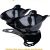 7c5964a1823a1cca Anti Vomiting Cat Bowls - Elevated Tilted 15° Cat Food Bowl, Raised Plastic Cat Dishes with Non-Slip Rubber Base Stand Kitty Bowl for Cats (White)