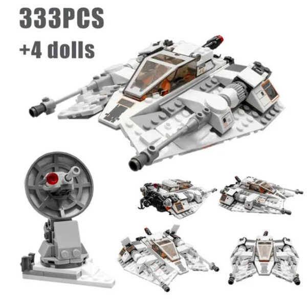 7c5b89a2fb7e2dd1 MOC Space War Snowspeederby Scruffybrickherder Building Blocks Toys 309PCS Air Combat Aircraft Ship Brick Birthday Gift