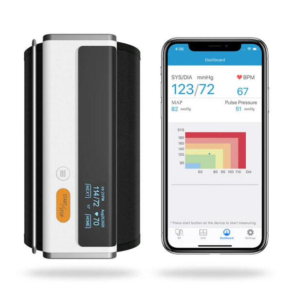 7c638a06faa0c3b7 Armfit Plus Bluetooth Blood Pressure Monitor for Home use, Upper Arm Cuff, Accurate Digital BP Machine, Heart Health Monitor