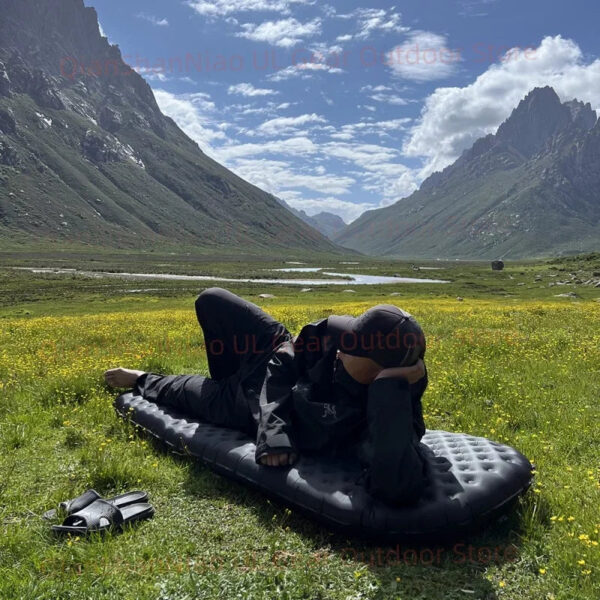 Light Tour R value 7.5 Camping Inflatable Mattress Outdoor Portable Sleeping Pad Ultralight Hiking Single People Mat R4.2