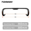 7c785480cfd23bae TOSEEK ZXB-TWO Bike Carbon Road Handlebar 400/420/440mm UD Matt Internal Routing Road Bicycle Handle Bar Bicycle Parts