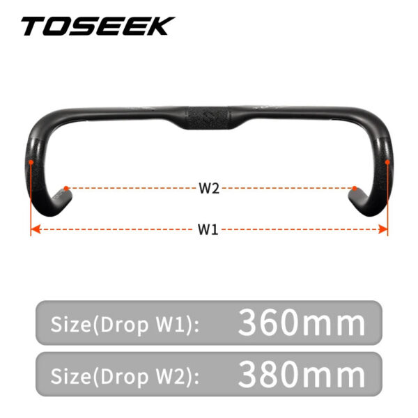 7c785480cfd23bae TOSEEK ZXB-TWO Bike Carbon Road Handlebar 400/420/440mm UD Matt Internal Routing Road Bicycle Handle Bar Bicycle Parts