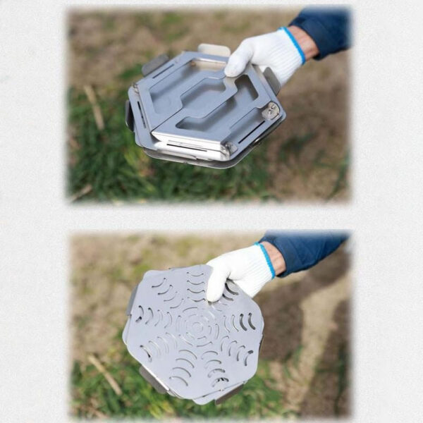 7c791023950888a0 SmiloDon Camping Brazier Folding Bonfire Portable Firewood Campfire Furnace Outdoor Fire Wood Stove Burner Heater