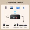 7c79a2978b30c2a1 UGREEN AUX Bluetooth Receiver LDAC AAC Hi-Fi 3.5mm Jack 2RCA RCA Audio Bluetooth 6.0 Adapter Receivers 15h For Car Speaker PC