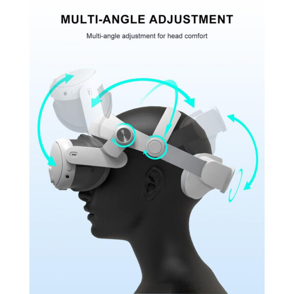 7c892cf06e2d584e Replaceable Elite VR Headset Improve Comfort Adjustable Head Strap for Meta Quest 3 Accessories Helmet