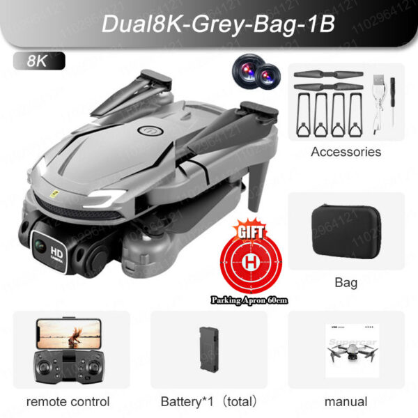 New V88 Mini Drone 8k HD Camera 4K Obstacle Avoidance Aerial Photography Optical flow Foldable Quadcopter 9KM With Parking Apron