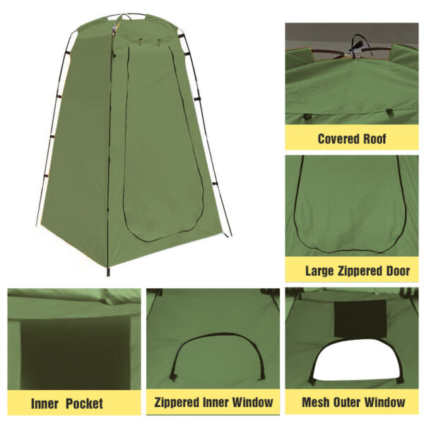 Westtune Portable Privacy Tent Outdoor Waterproof Changing Room Shelter for Camping Hiking Beach Toilet Shower Bathroom
