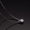 7ca030ffbe5a41d9 IOGOU 1 Carat D Color Diamond Pendant Real Sterling Sier Simulated Engagement Moissanite Necklace Gift