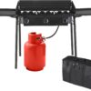 Bonnlo Single Burner Gas Stove Propane Stove, 100,000 BTU High Power Portable Outdoor Camp Cooker Stove with 20 PSI Regulator, Adjustable Height & Side Shelf for Backyard, Camping, Tailgating