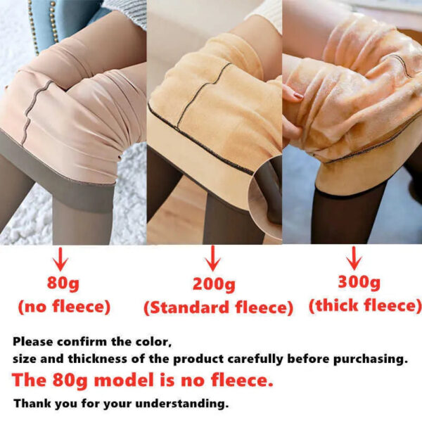 7ca89b2658fdfaa7 Socks Hosiery Woman Translucent Wool Sock Winter Stocking Fleece Lined Tights Thermal Pants Legging Fake Pantyhose Y2211