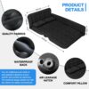 Black SUV Air Mattress - Inflatable, Portable, Foldable Car Bed for Back Seat Sleeping