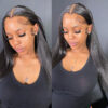 7cb3289e28c2fc34 WOW ANGEL 250% 13x6 Wigs Straight Invisible Melt Skin HD Lace Front Human Hair Wig