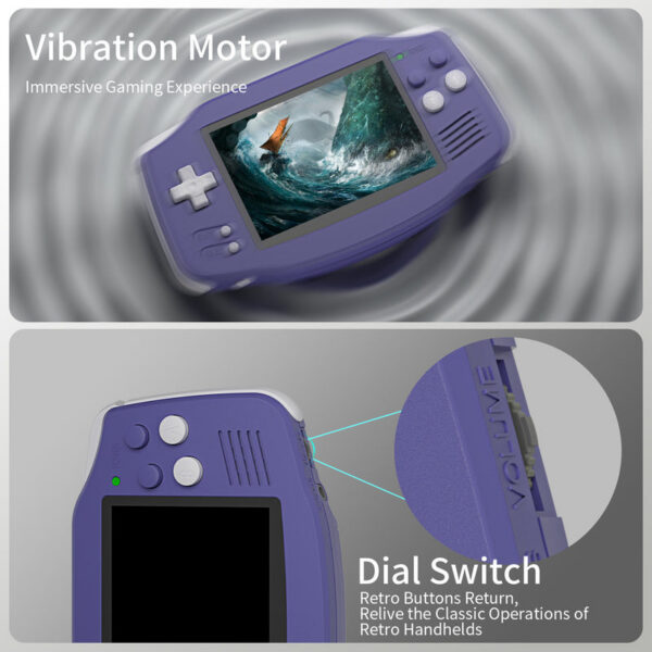 7cb4ca1c72d2d123 ANBERNIC RG34XX Retro Video Handheld Game Console 3.4" IPS Screen 32G ux 64-bit System Support 5G WiFi Bluetooth HD TV Output