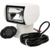 12V 100W 2500LM 360° Rotate Remote Control Marine Portable Halogen Search Light Boat Spotlight IP67