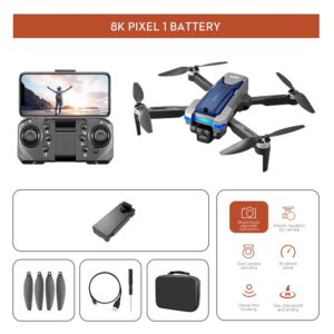 S8S GPS Drone 5G Wifi 8K HD Dual ESC Camera Optical Flow 360° Obstacle Avoidance Brushless Motor RC Foldable Quadcopter 9000M