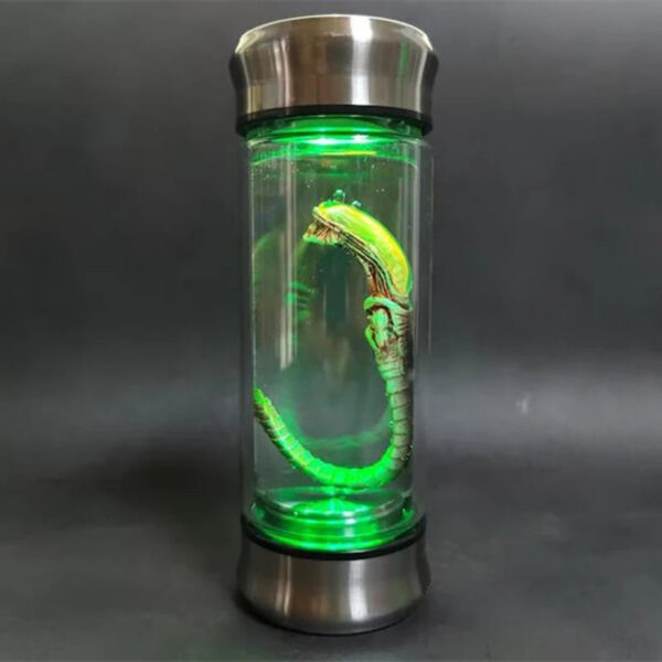 7cd94cf029718e76 Alien Glow Jar Xenomorph Specimen Facehugger Embryo Glass Jar Movie Prop Replica Home Decor Desktop Crafts Sculpture Decoration