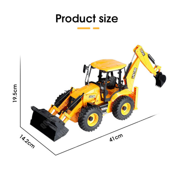 7ce8aab51e3d0866 DOUBLE E E589 RC Backhoe Loader 1:20 Excavator Remote Control Car Engineering Vehicle Truck Model Bulldozer Trailer Toy for Boy