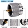 7cf1e7f9a838f602 Hotop 2 Pieces Camping Stove Adapter 1 Lb Propane Small Tank Input EN417 Lindal Valve Output Outdoor Cylinder LPG Canister Adapter