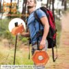 1-Burner Propane Stove Portable Camping Stove with Carry Strap, Backpacking Camp Stove for Outdoor Cooking, Flick-Style Ignition, Temperature Control, 8600 BTUs of Power for Camping BBQ& More